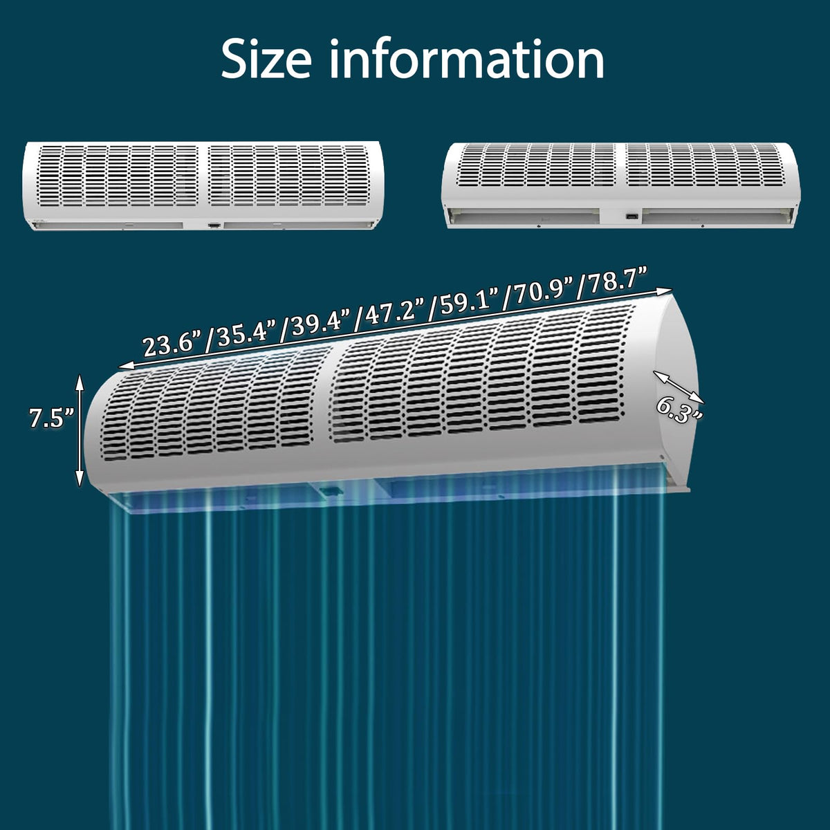 Commercial Indoor Wall Mounted Air Curtain Machine U414