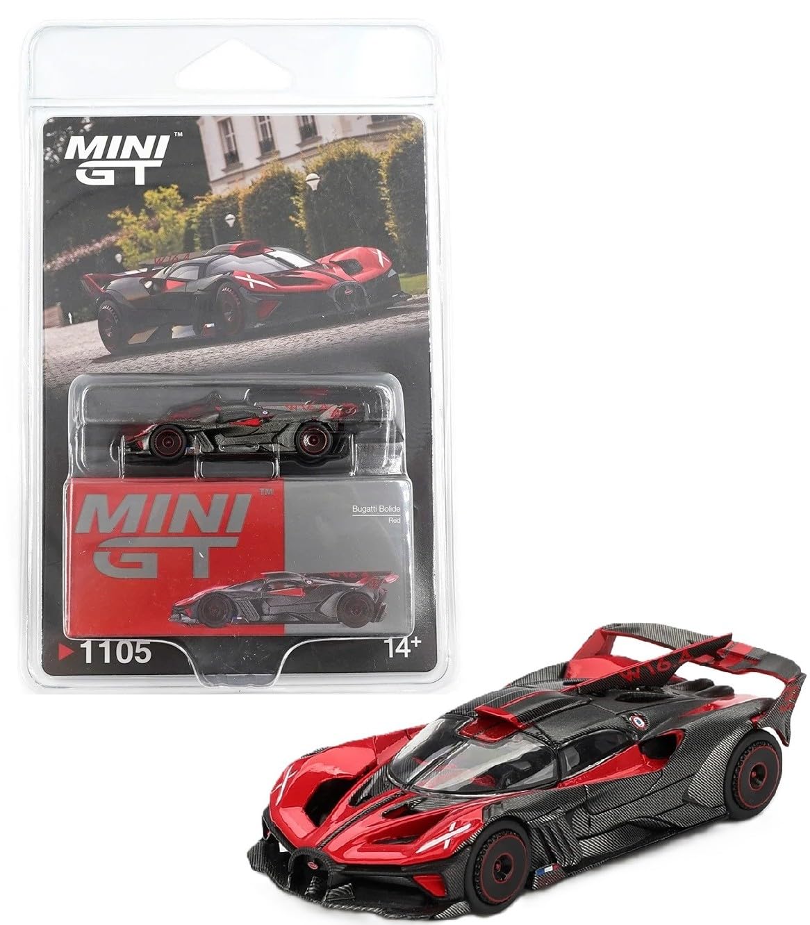 Diecast Model Car 1:64 Bugatti Bolide Red Limited Edition S730035