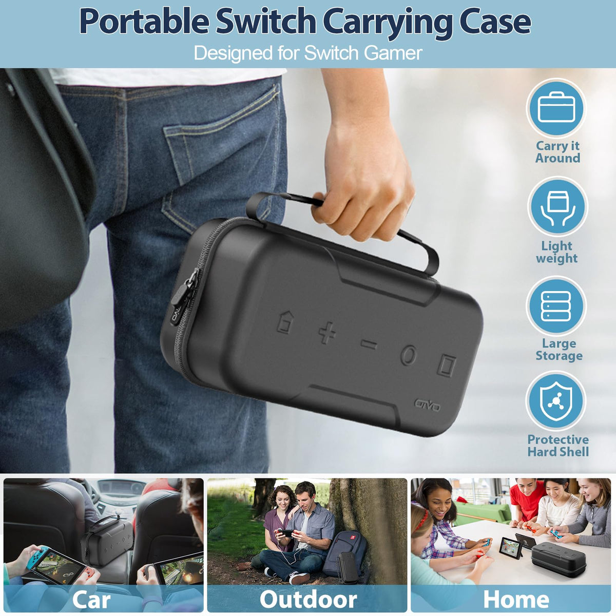 Switch OLED Carrying Case with 20 Games H534908
