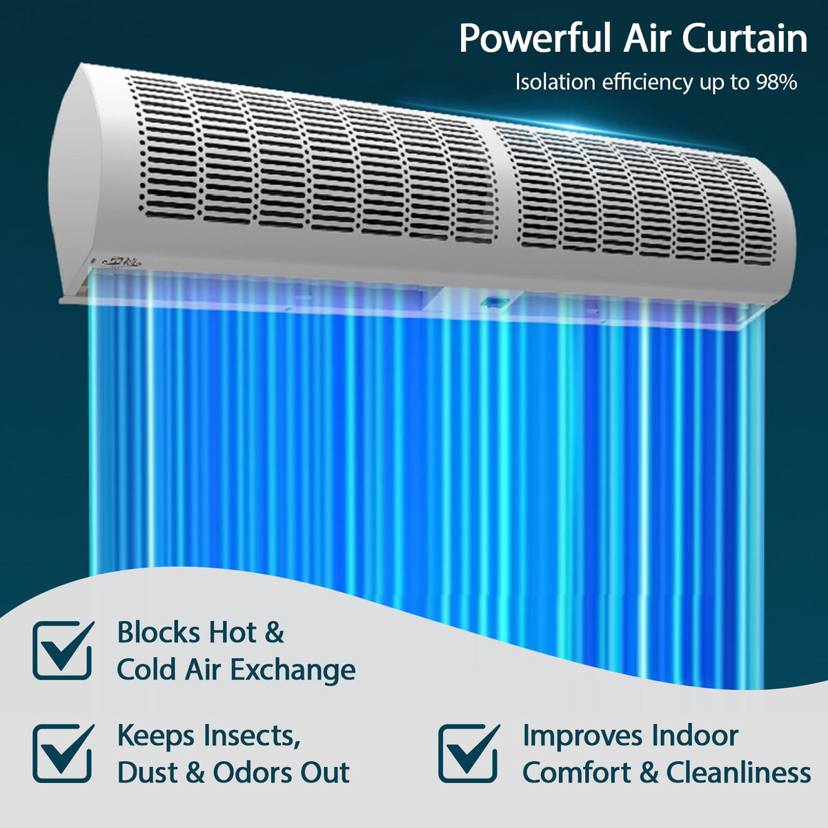Commercial Indoor Wall Mounted Air Curtain Machine U414