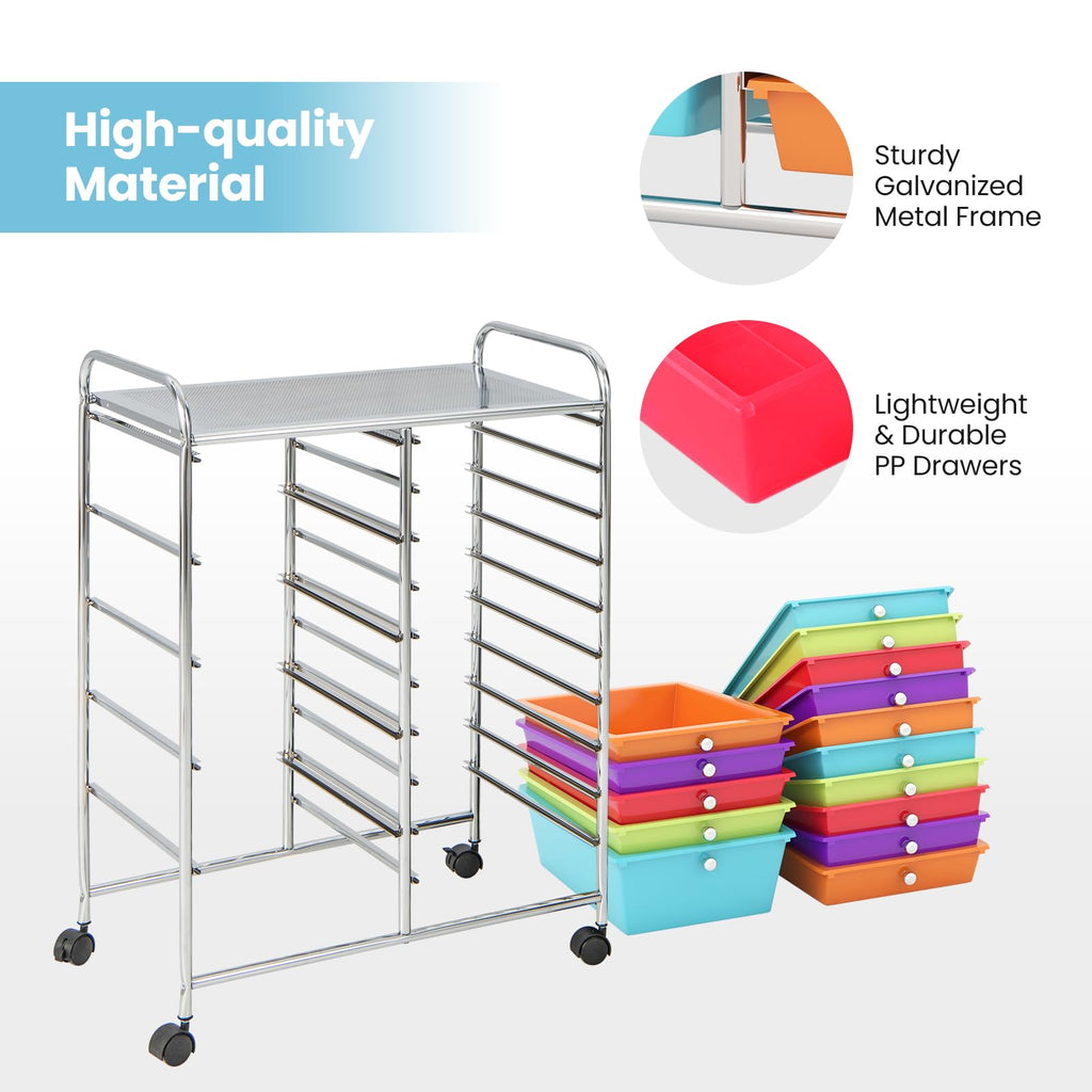 15 Drawer Rolling Storage Cart U278