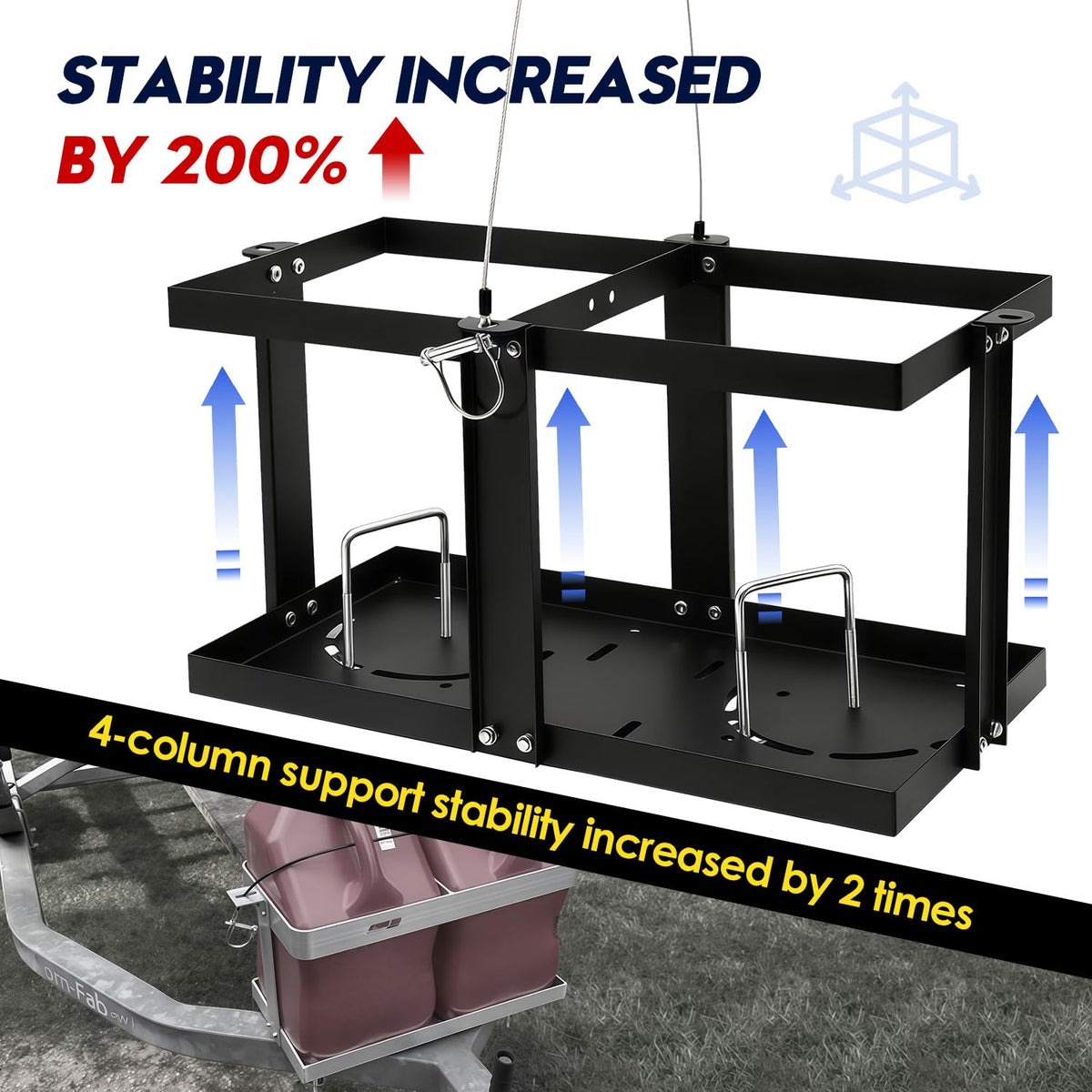 Gas Can Holder with Locking Strap G914