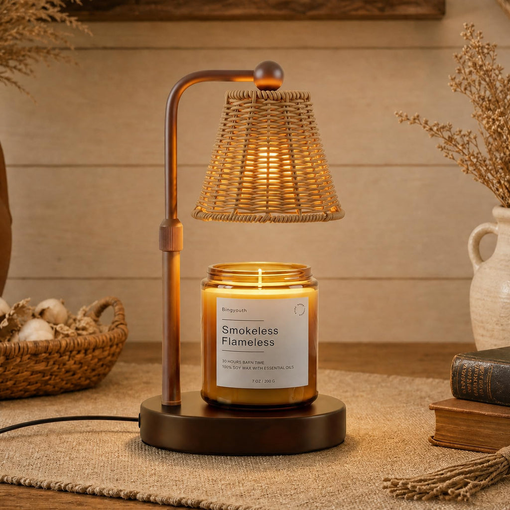 Candle Warmer Lamp with Timer, Brown L915