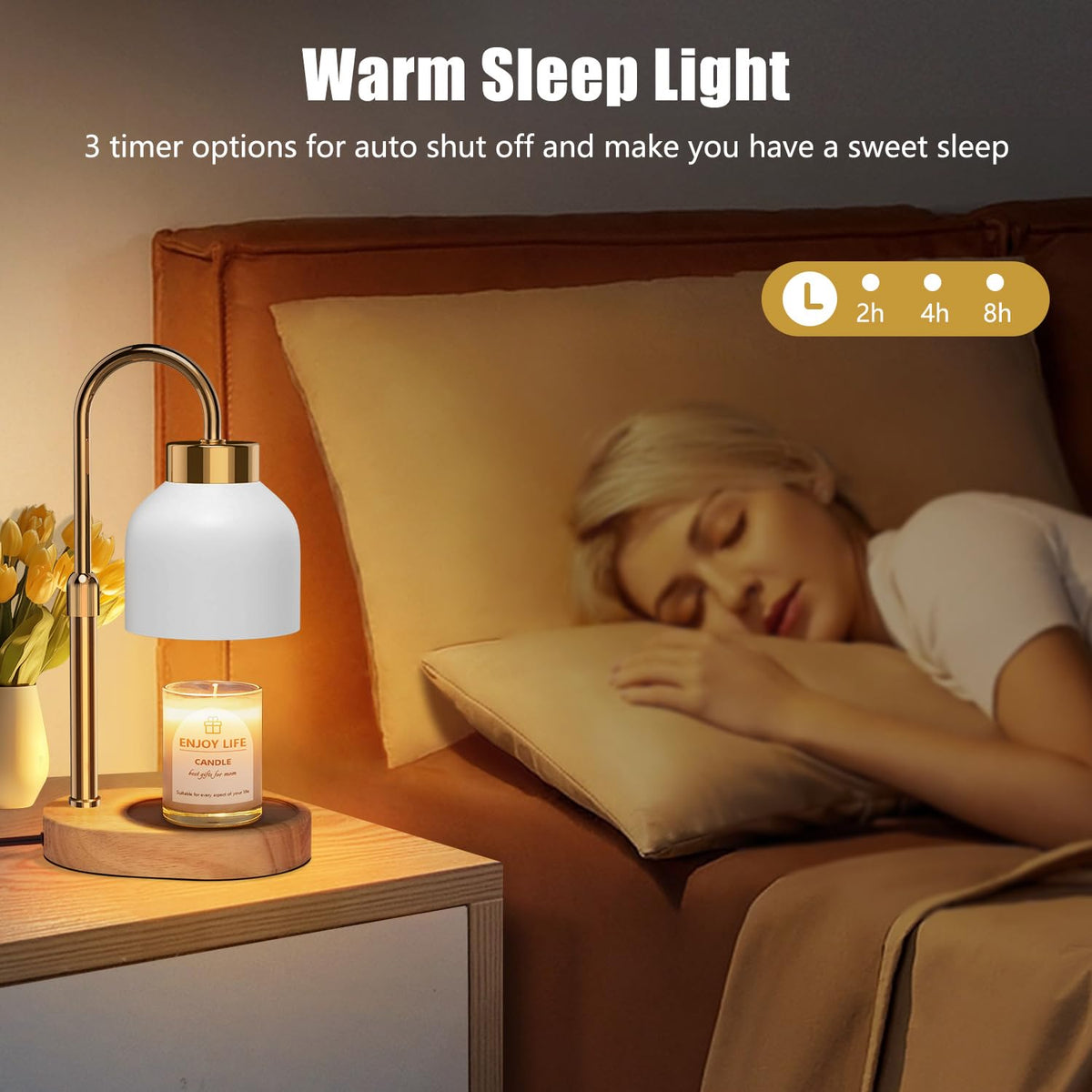 Candle Warmer Lamp with Dimmer Adjustable Height S41304