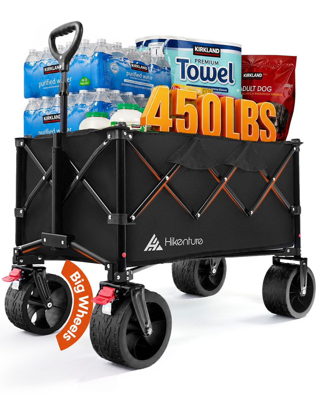 Foldable Beach Wagon with Big Wheels M102619