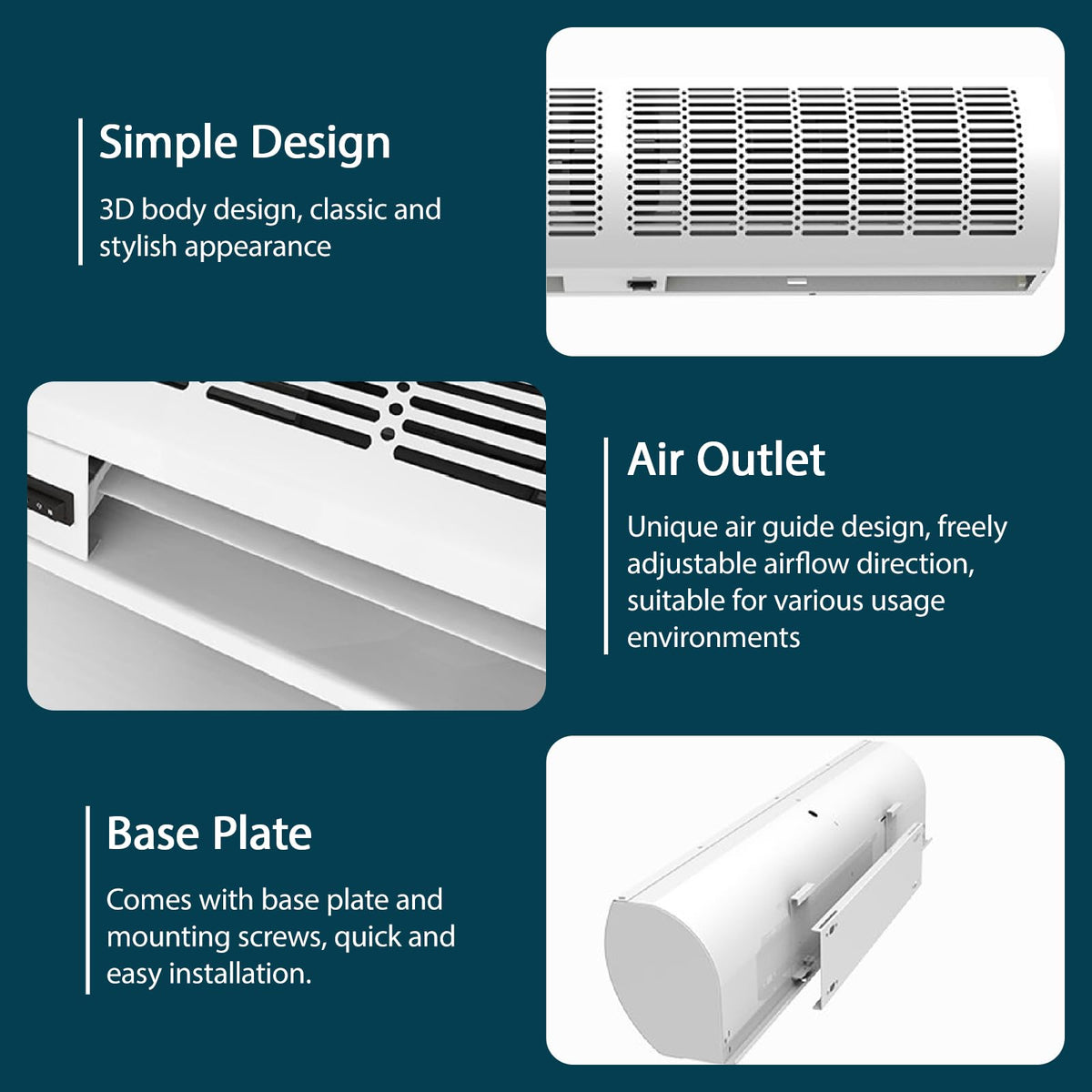 Commercial Indoor Wall Mounted Air Curtain Machine U414