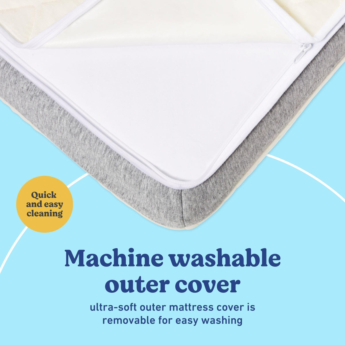 2-in-1 Dual Sided Baby Crib & Toddler Mattress V989894