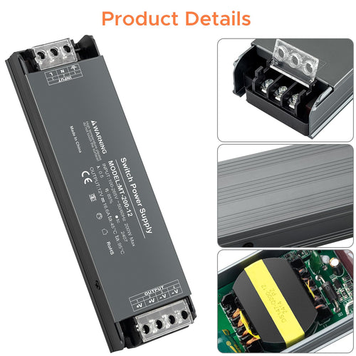 12V 200W LED Power Supply 16.6A E31898