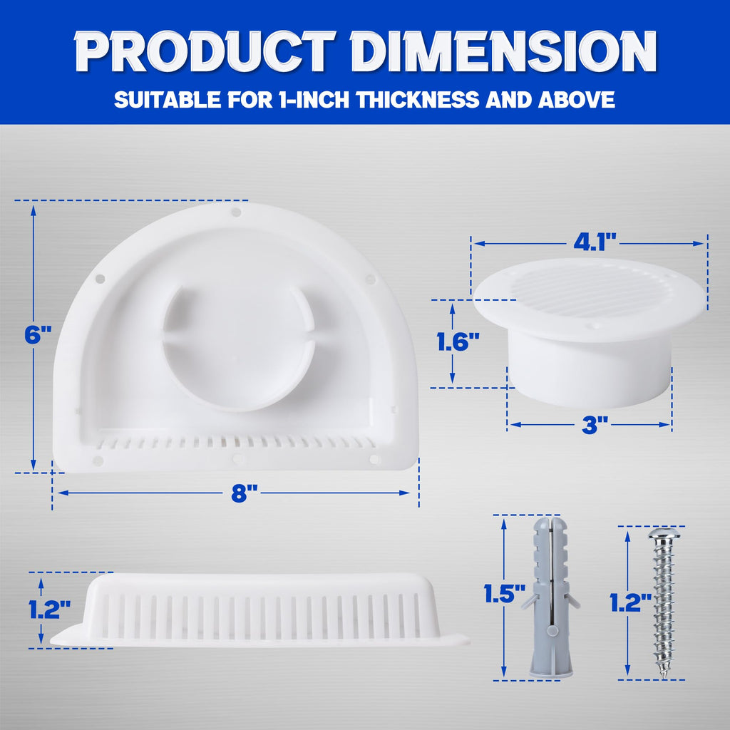 RV Vent Covers with Mounting Hardware H33277