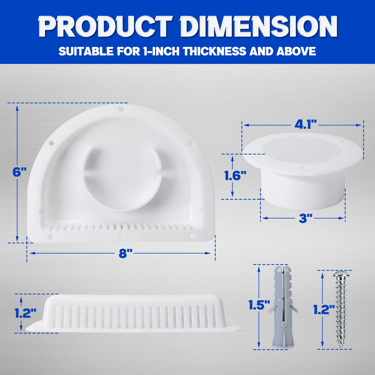 RV Vent Covers with Mounting Hardware H33277