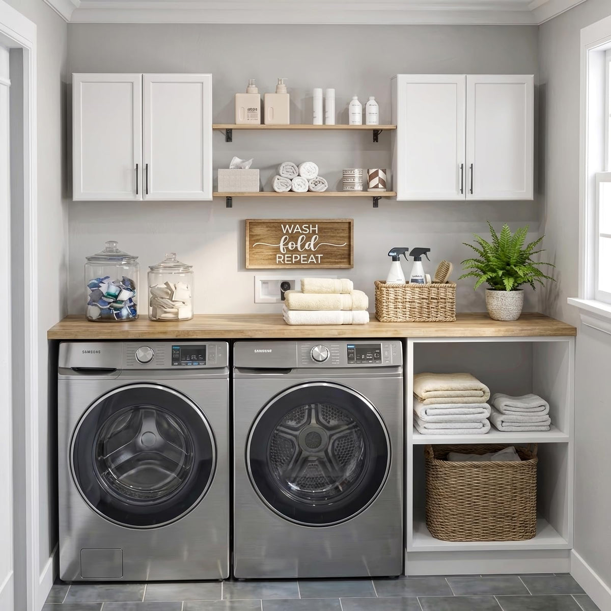 47.2" W Off White Wall Mounted Cabinet with Adjustable Shelf T67381