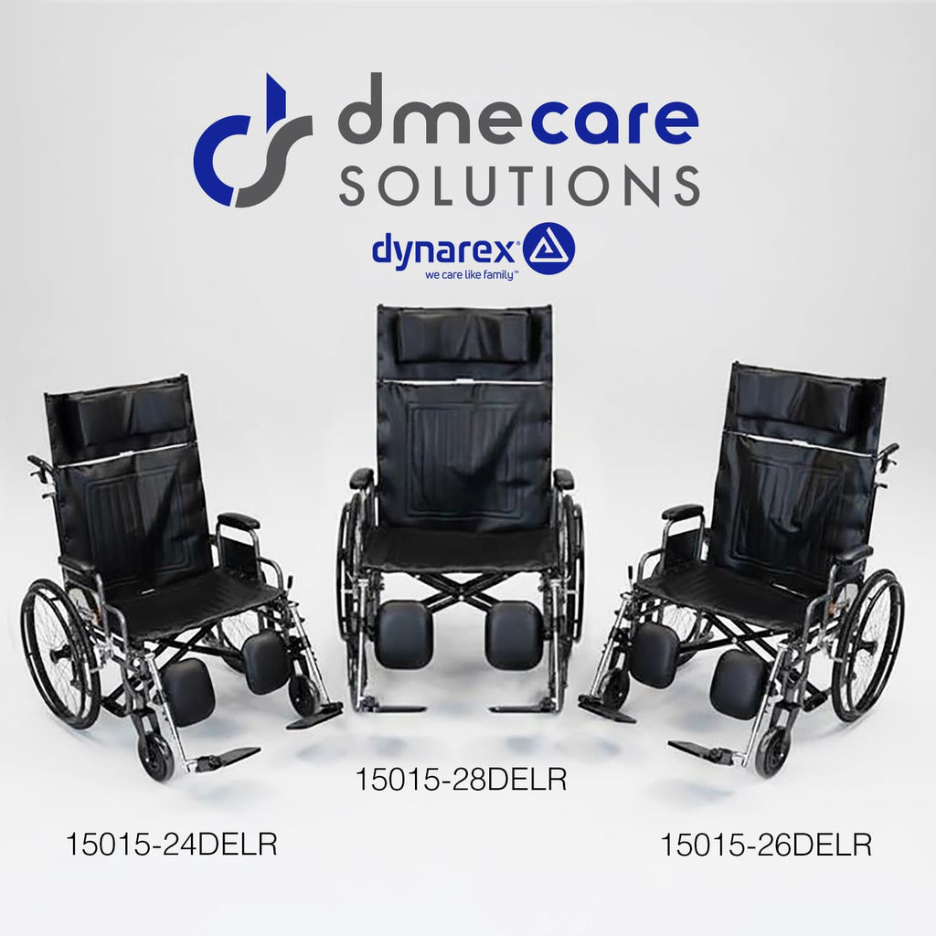28" Wide Seat Bariatric Reclining Manual Wheelchair with Elevating Leg Rests B720706