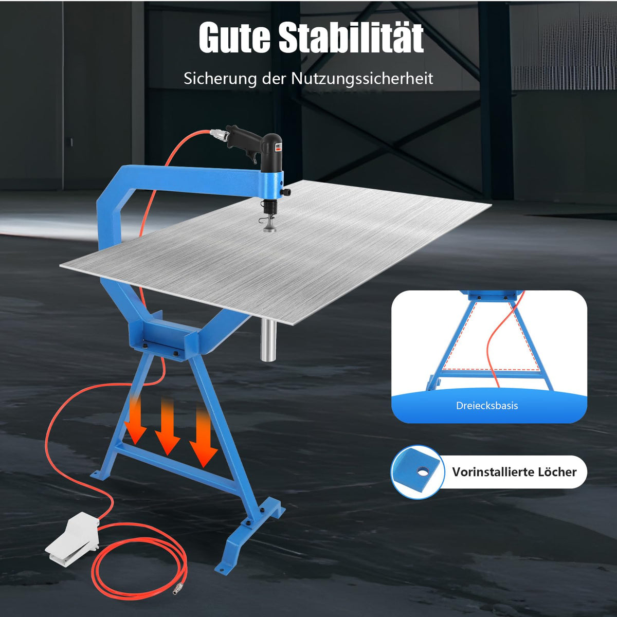 Pneumatic Planishing Hammer with 1/2/3" Anvils K461