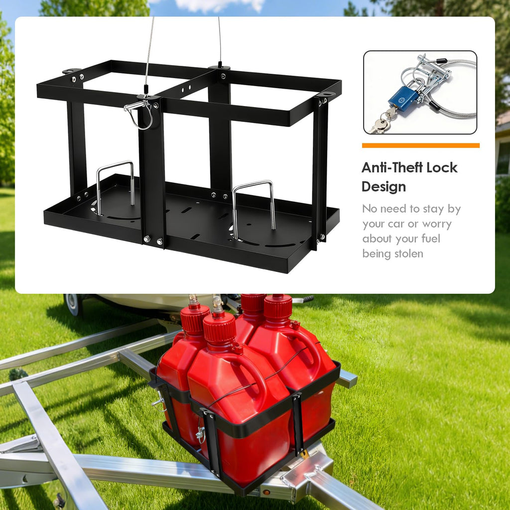 Gas Can Holder with Locking Strap G914