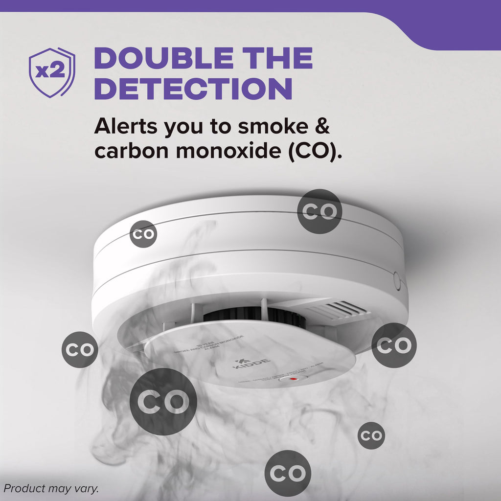 Smoke & Carbon Monoxide Detector, 10-Year Battery, 2 Pack F804383