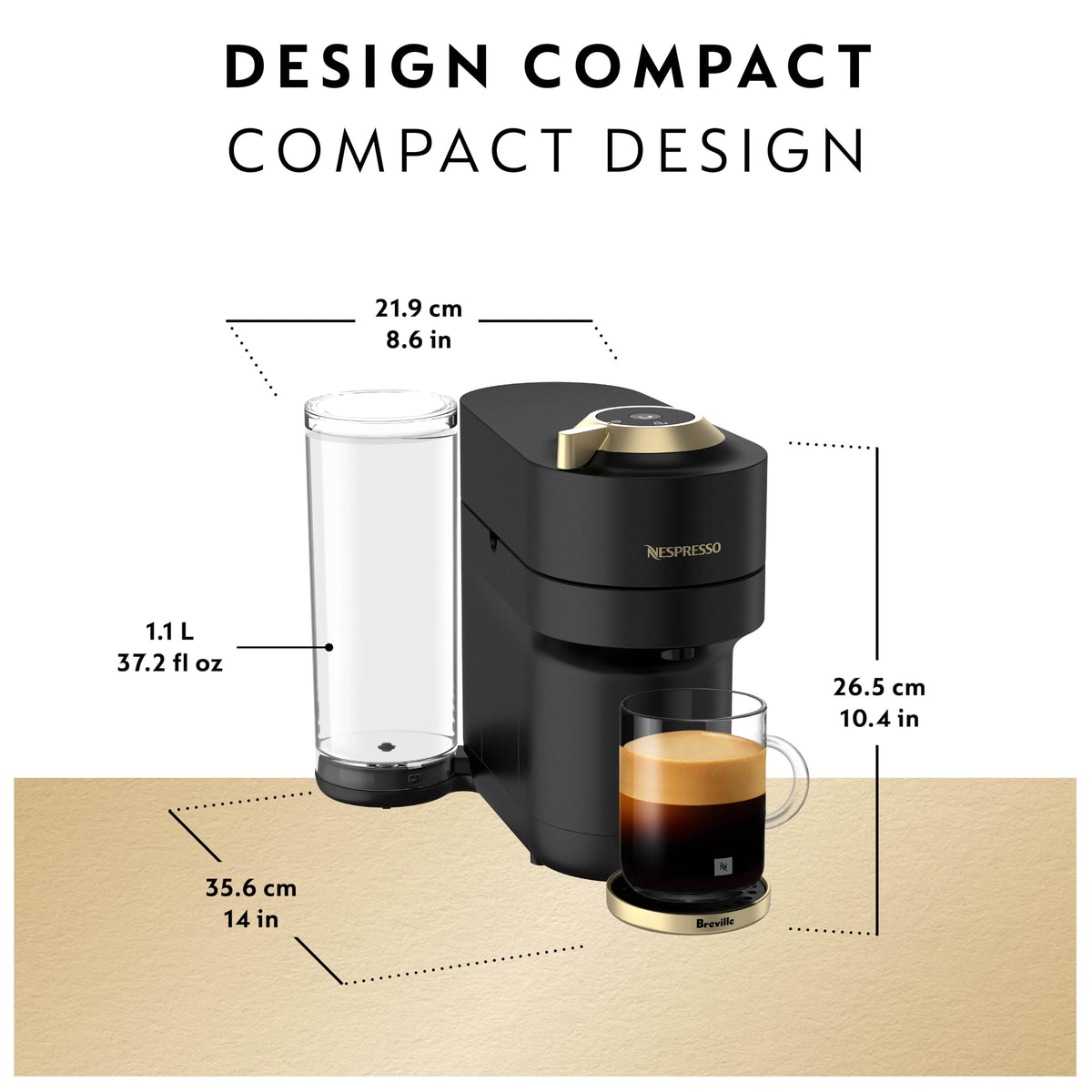 Black & Gold Coffee & Espresso Maker L216674