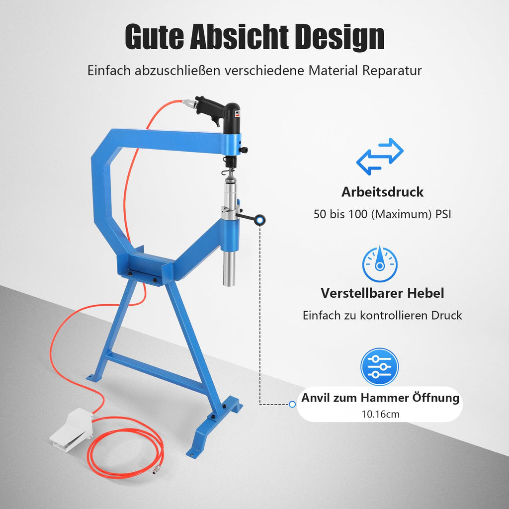 Pneumatic Planishing Hammer with 1/2/3" Anvils K461