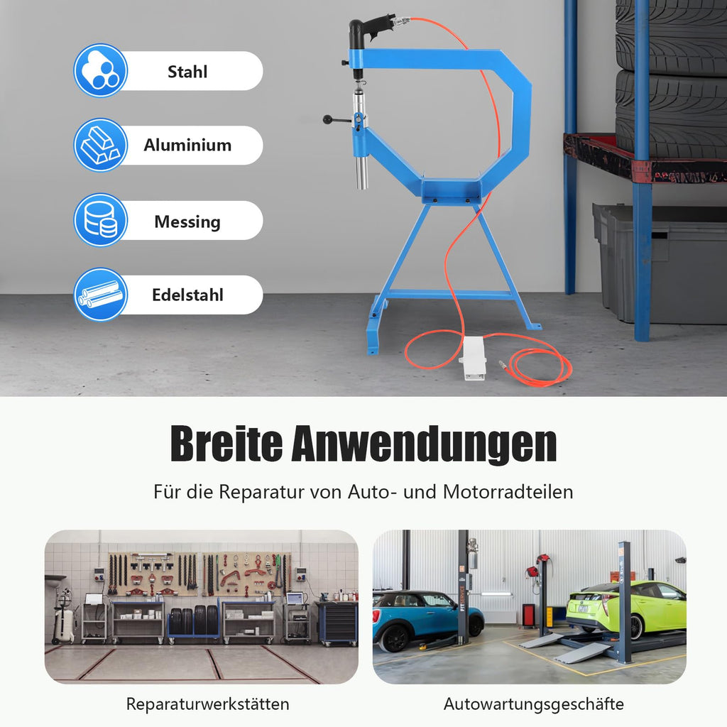 Pneumatic Planishing Hammer with 1/2/3" Anvils K461
