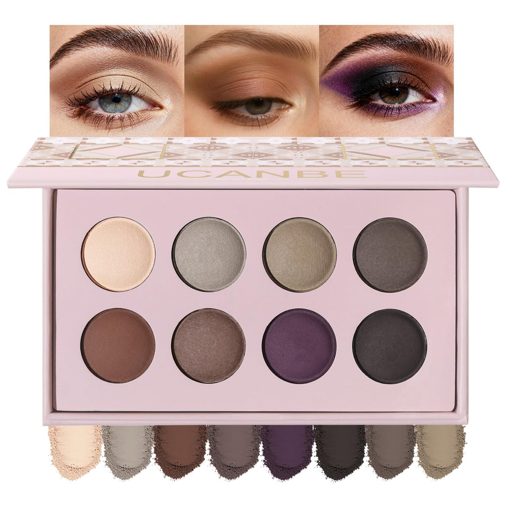8 Color Nude Smokey Baked Matte Eyeshadow Palette O11266