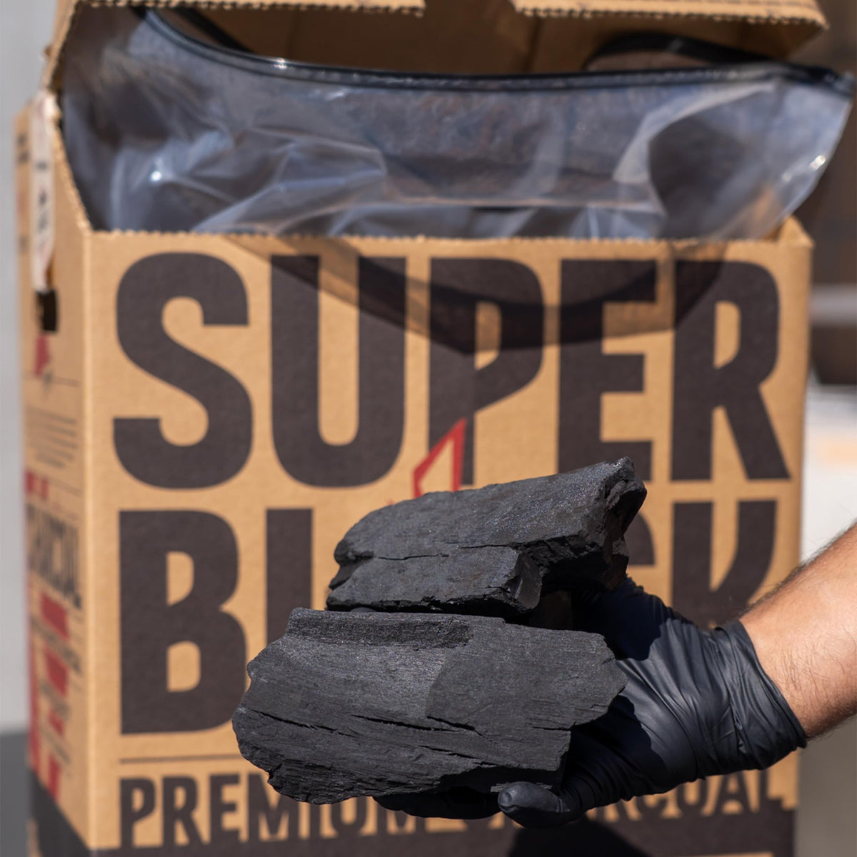 Charcoal, 100% Natural Quebracho Blanco Hardwood Lump, 17.6 Lbs K70391