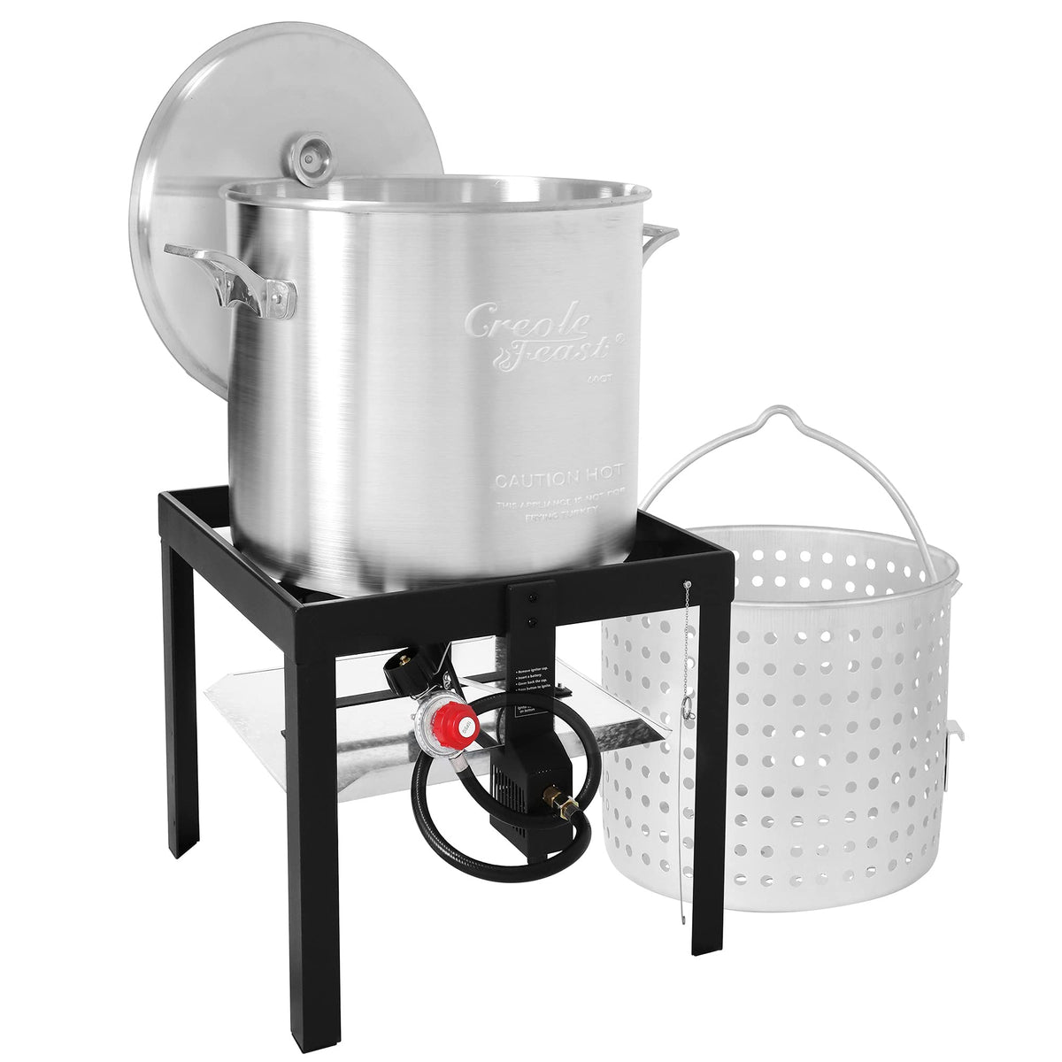 60 Qt. Seafood Boil Pot with Basket and Burner X731612