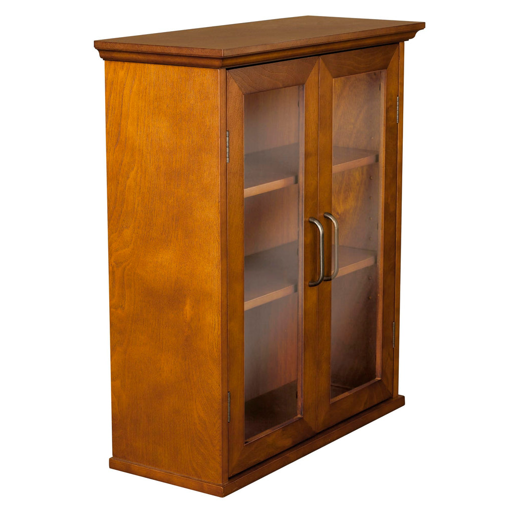 Wooden Over The Toilet Bathroom Medicine Cabinet with 2 Adjustable Shelves I553589