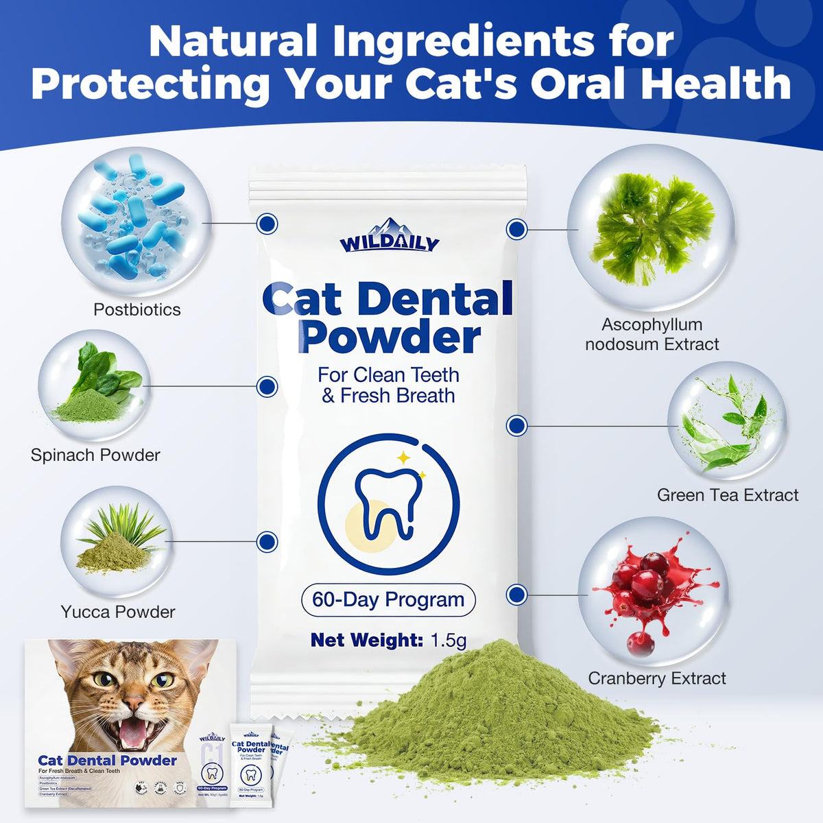 Cat Dental Powder 60 Pcs P99787