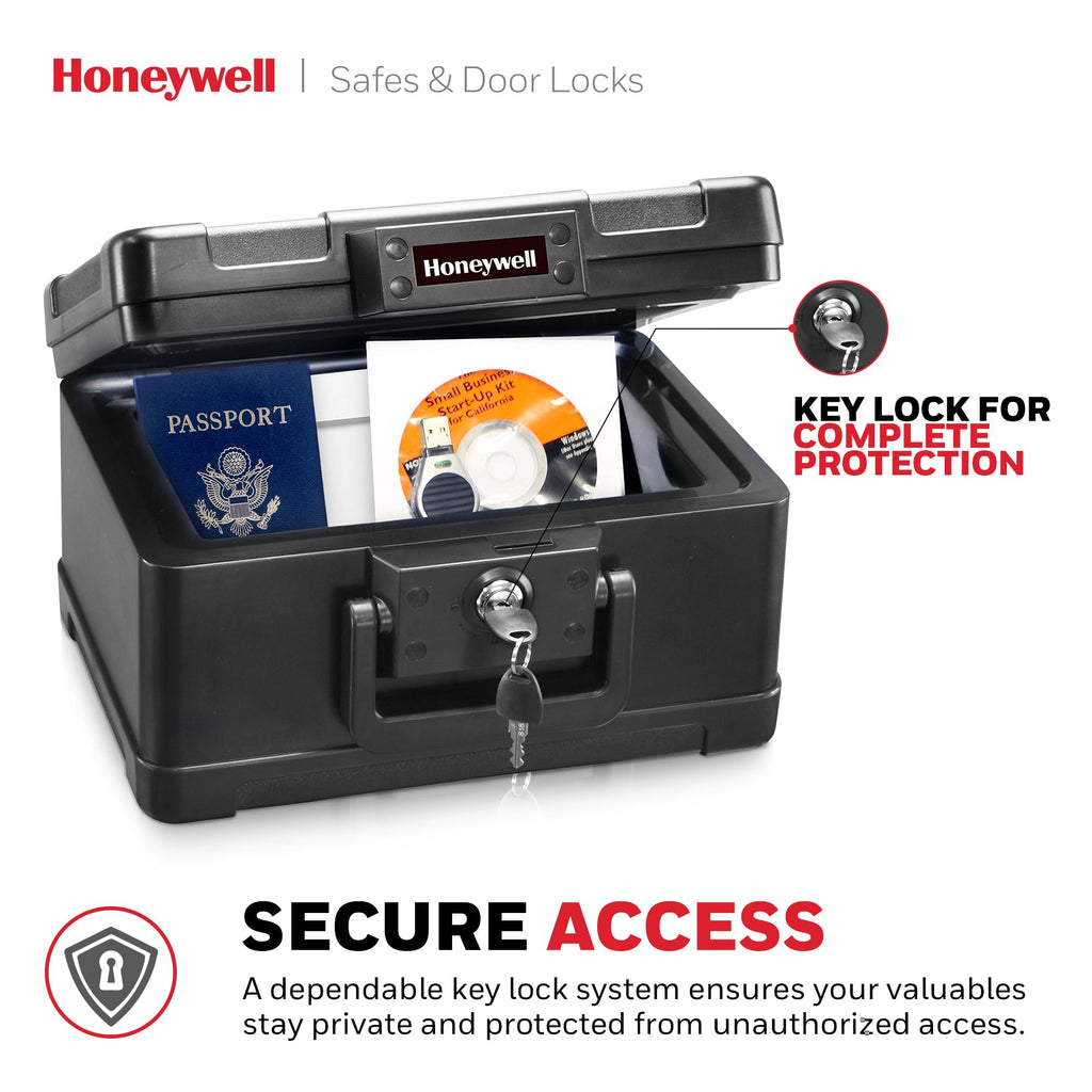 Small Black ABS Plastic Safe with Key Lock L271709
