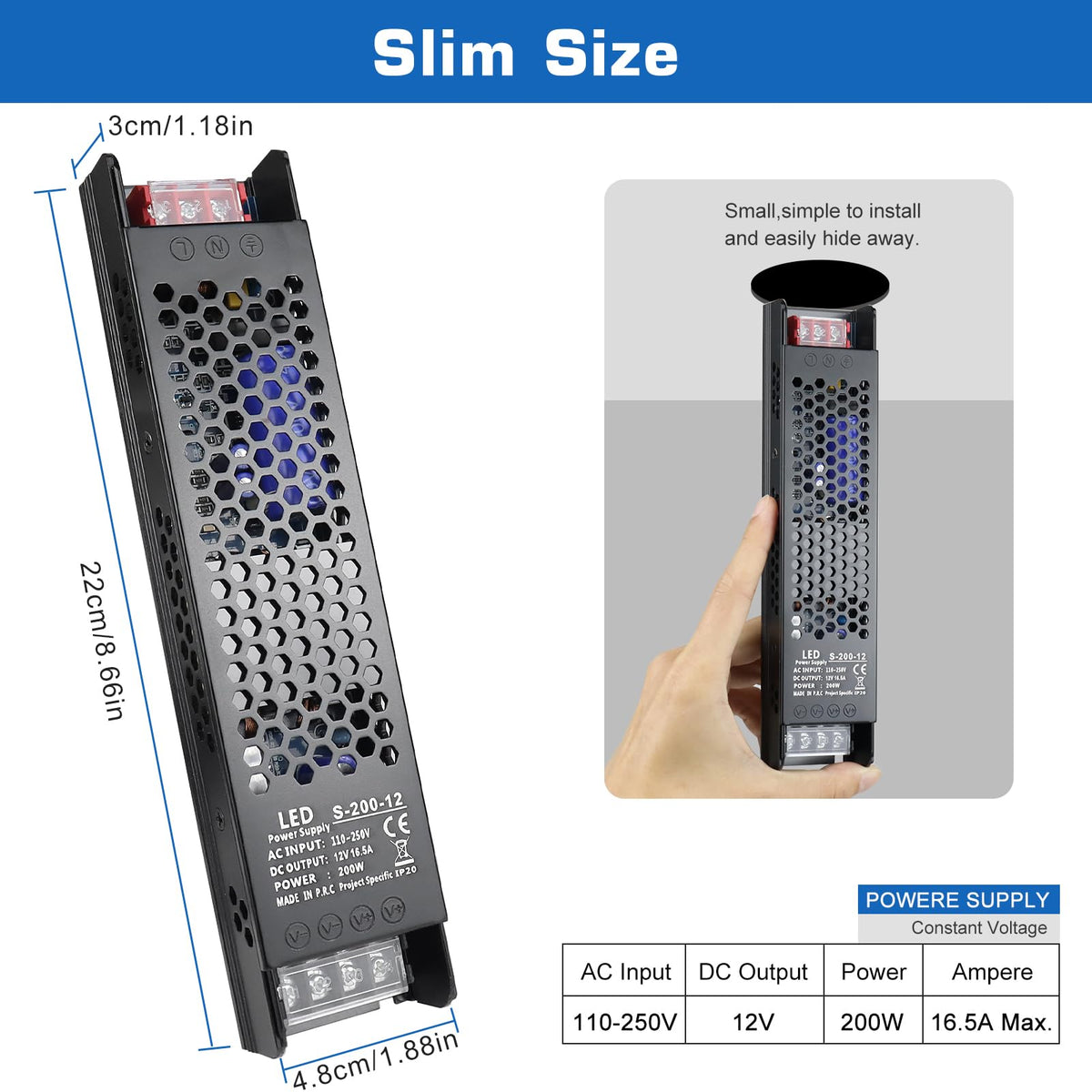 200W 12V LED Power Supply F84199