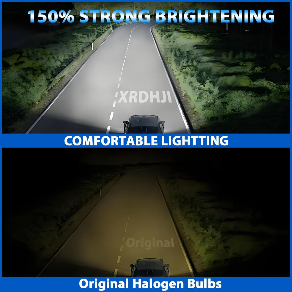 Halogen Headlight Bulbs 9005 High Beam 9006 Low Beam Pack of 4 X811