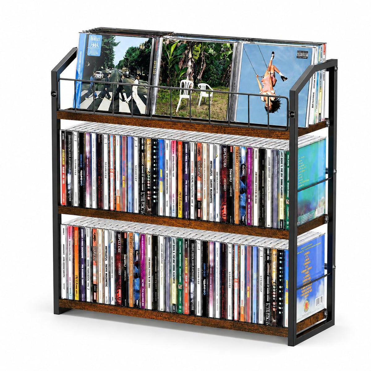 3 Tier CD Storage Rack Holds 123 Cases F2833