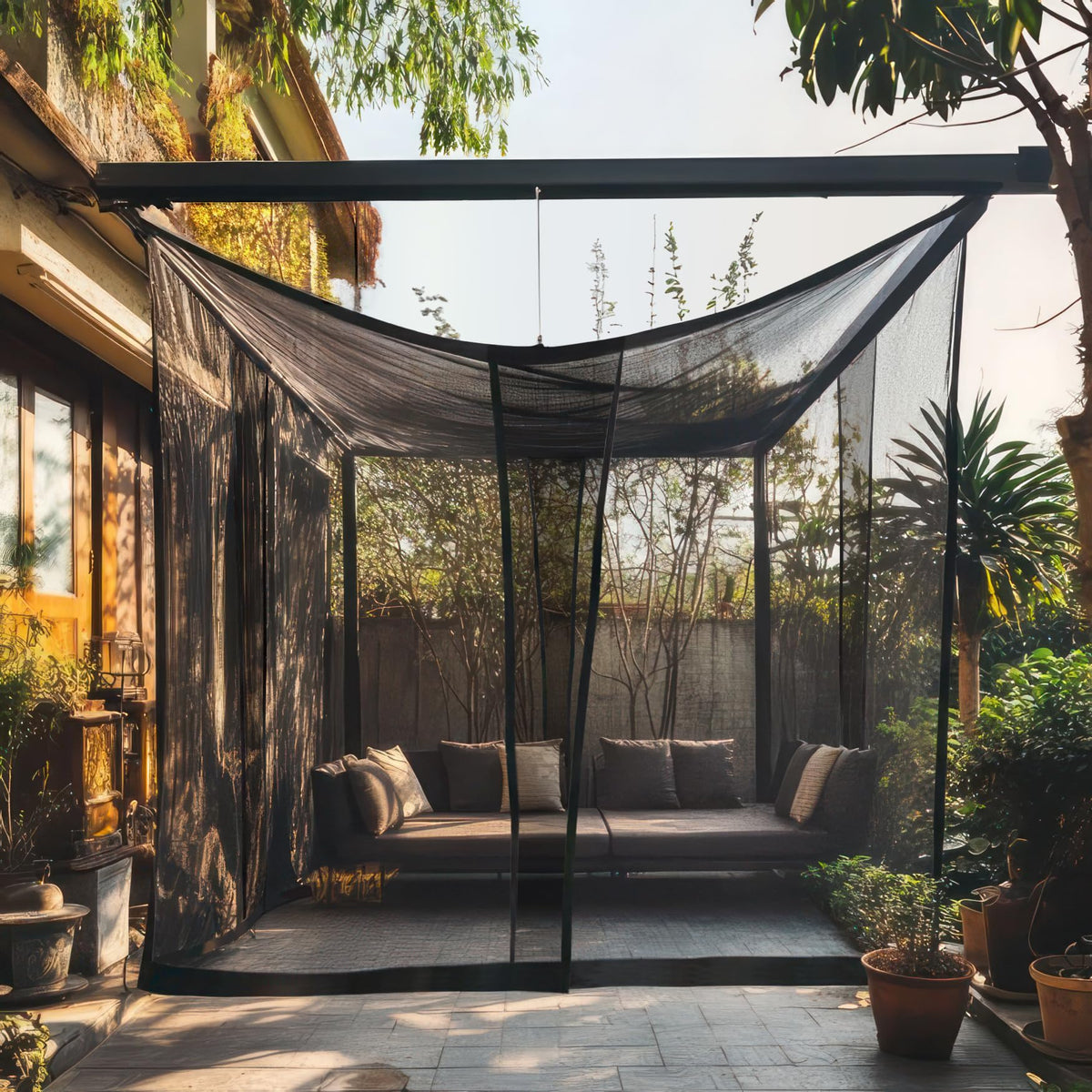 Black Mosquito Net 13 x 10 FT P93550