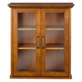 Wooden Over The Toilet Bathroom Medicine Cabinet with 2 Adjustable Shelves I553589
