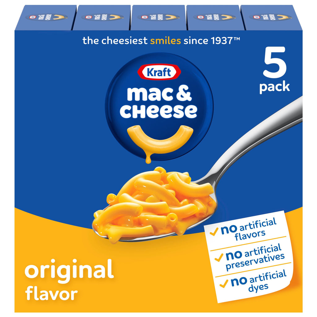 Mac and Cheese Dinner 5 Boxes Original Flavor 7.25 oz K707693