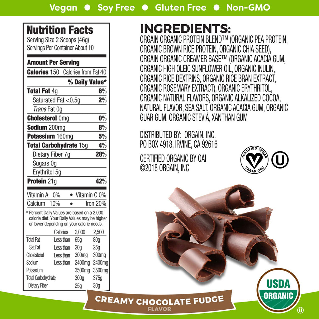 Organic Plant Based Protein Powder O996237