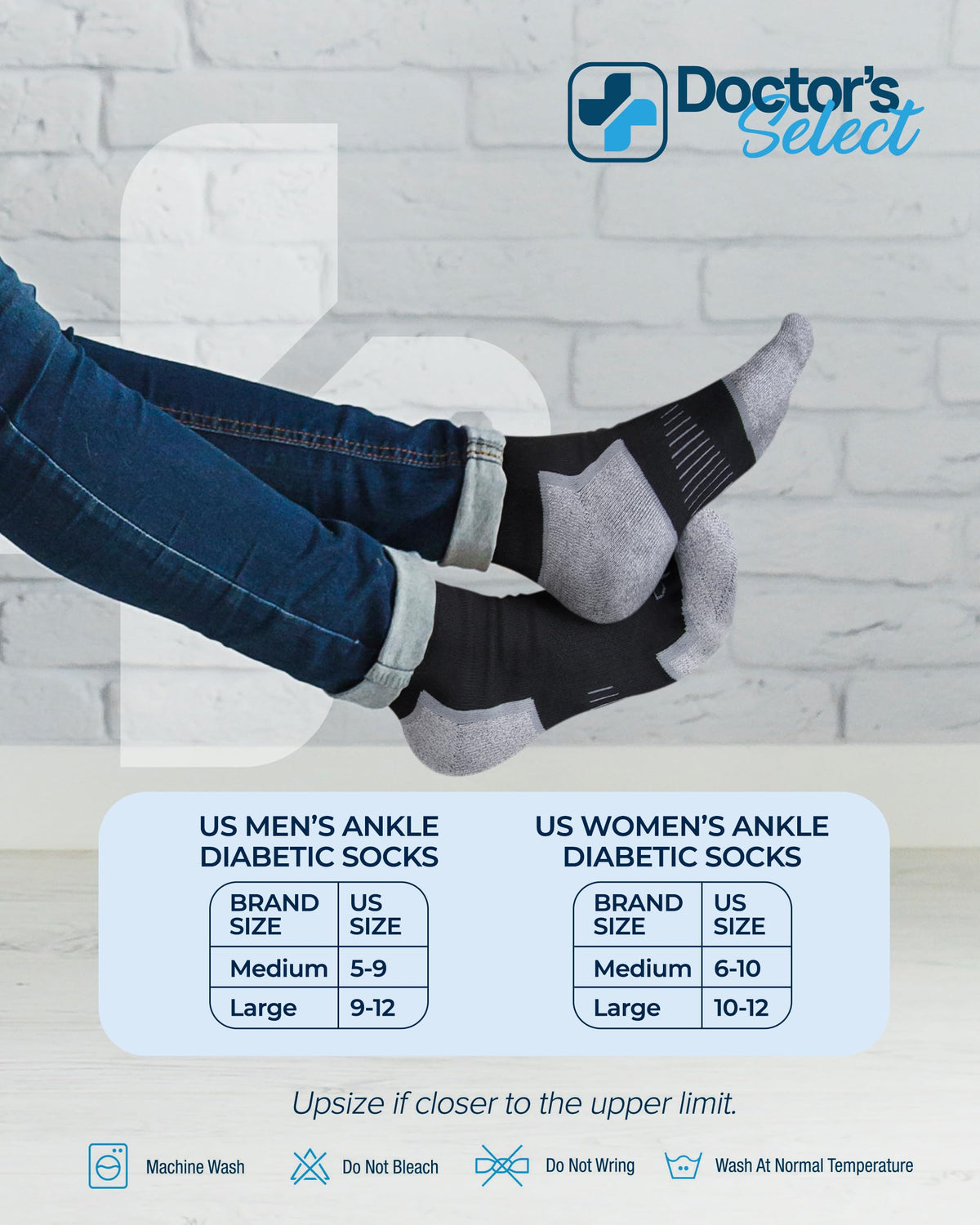 Bamboo Viscose Diabetic Socks 6 Pairs M26695
