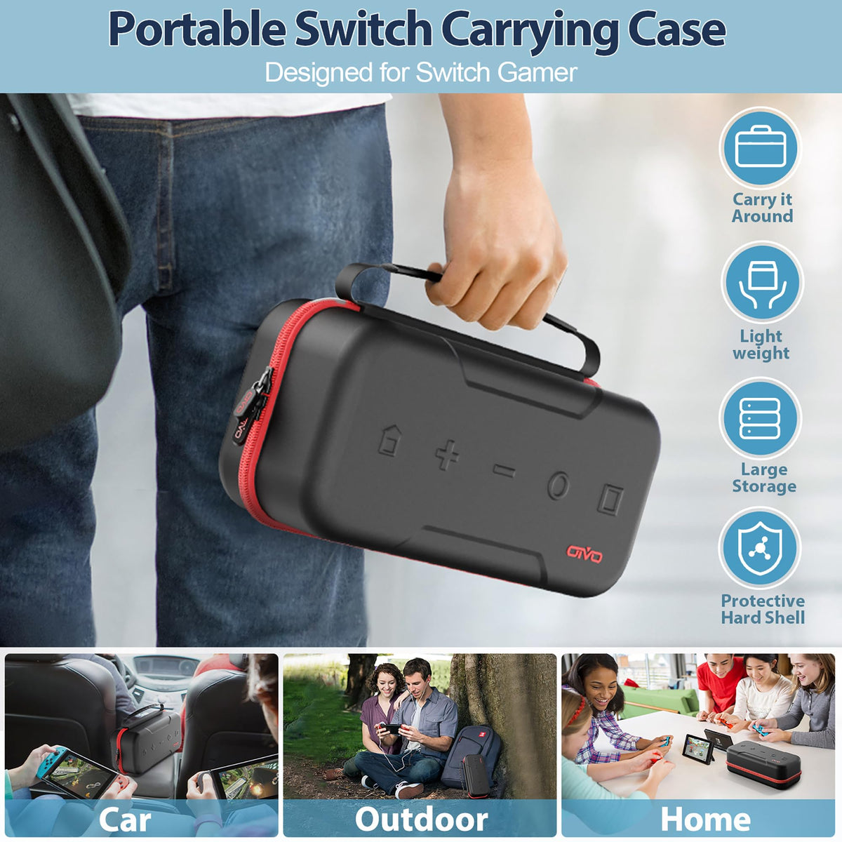Switch OLED Carrying Case with 20 Games H534908