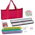 American Mahjong Set 166 White Tiles with 4 Racks and Bag M5767