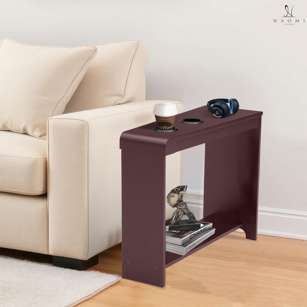 Cherry Nightstand with Charging Station V74743