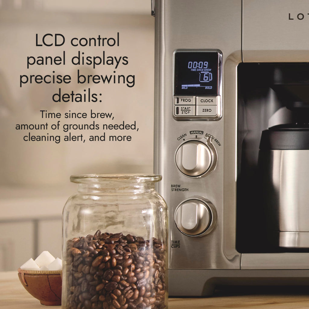 Programmable 10-Cup Stainless Steel Coffee Maker I743