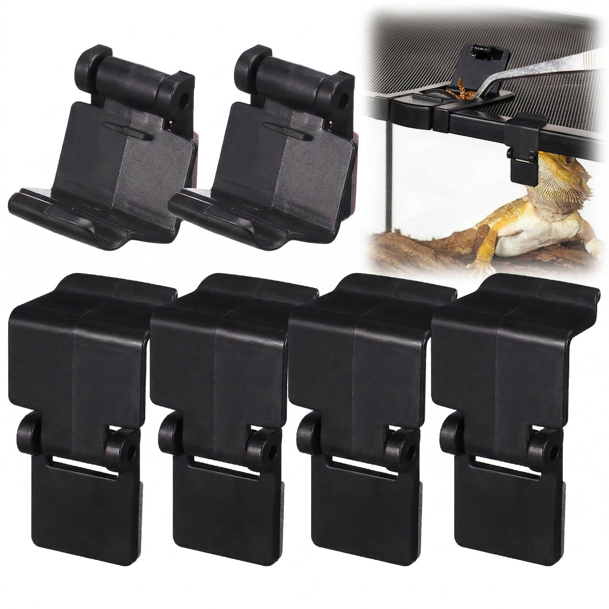 6Pcs Plastic Reptile Terrarium Screen Clips Z247