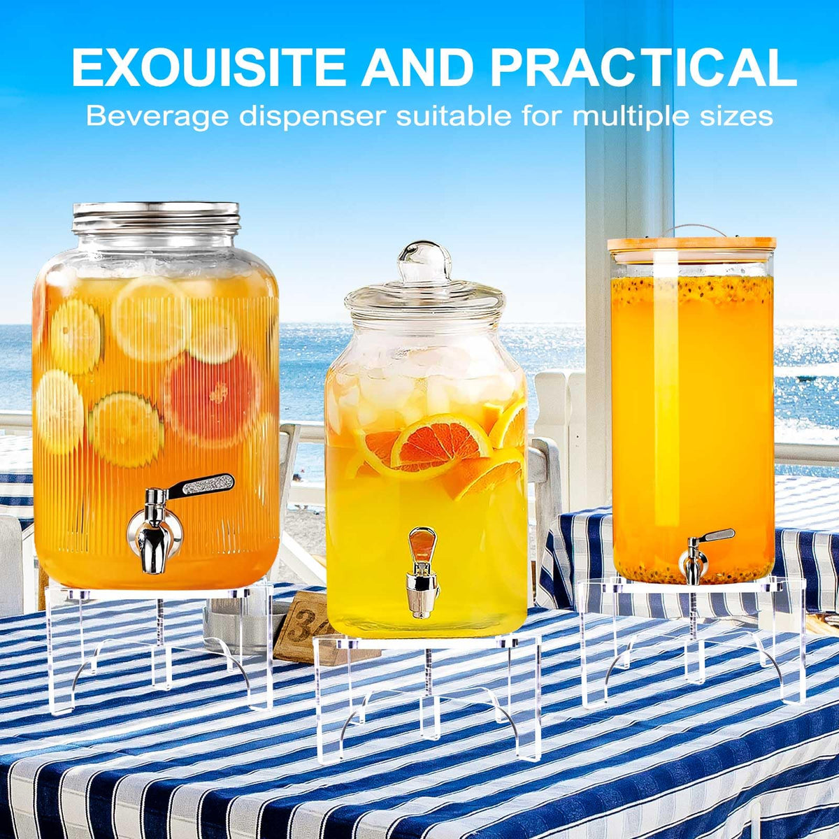 Acrylic Beverage Dispenser Stand I967872