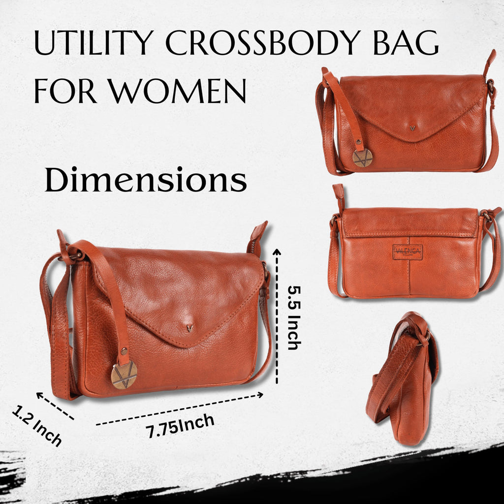 Italian Leather Small Crossbody Sling Bag Y879243