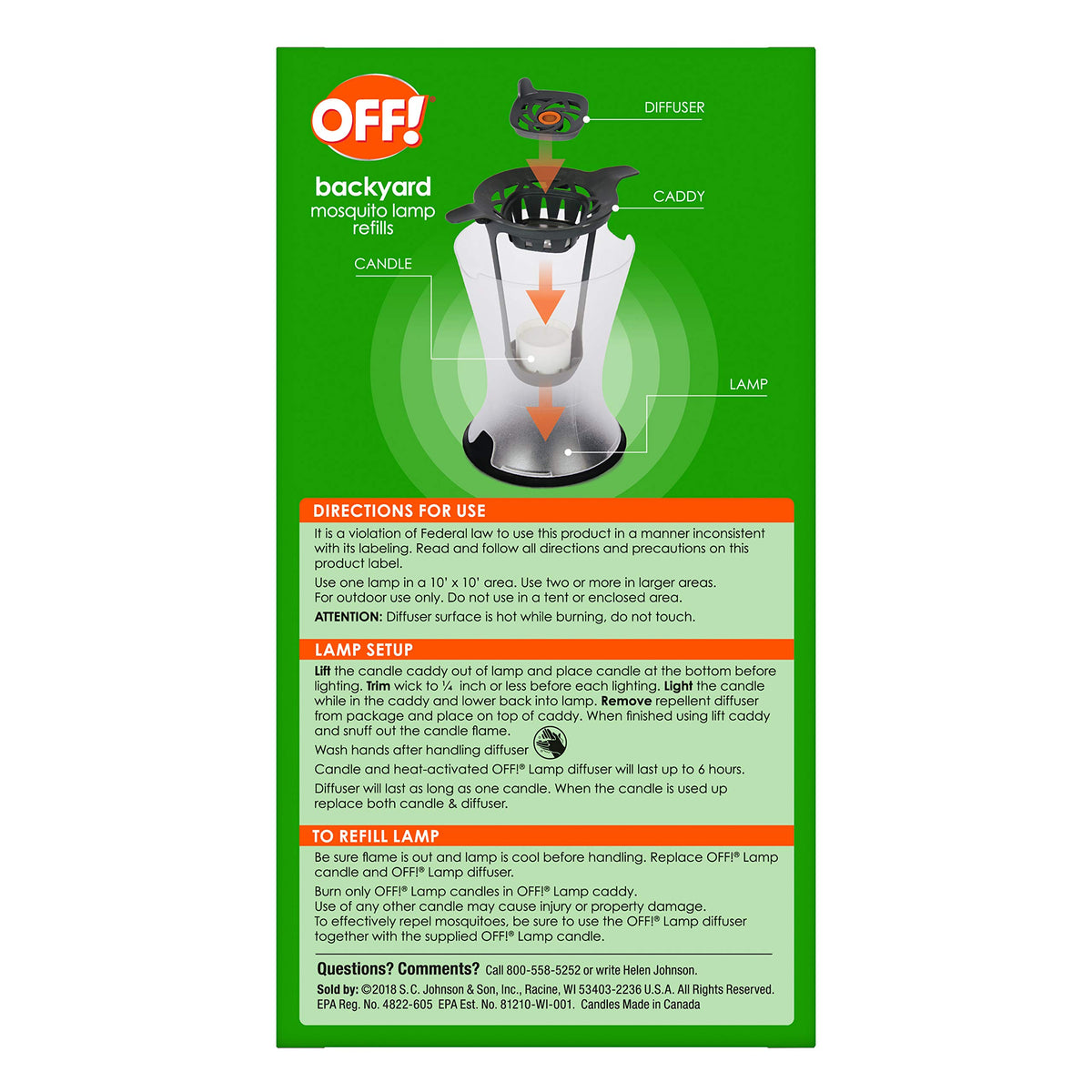 Mosquito Lamp Refill 2 CT O219