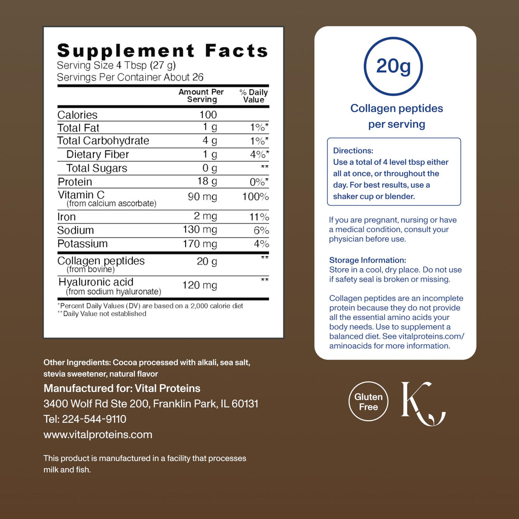 Collagen Peptides Chocolate 24.7oz M687