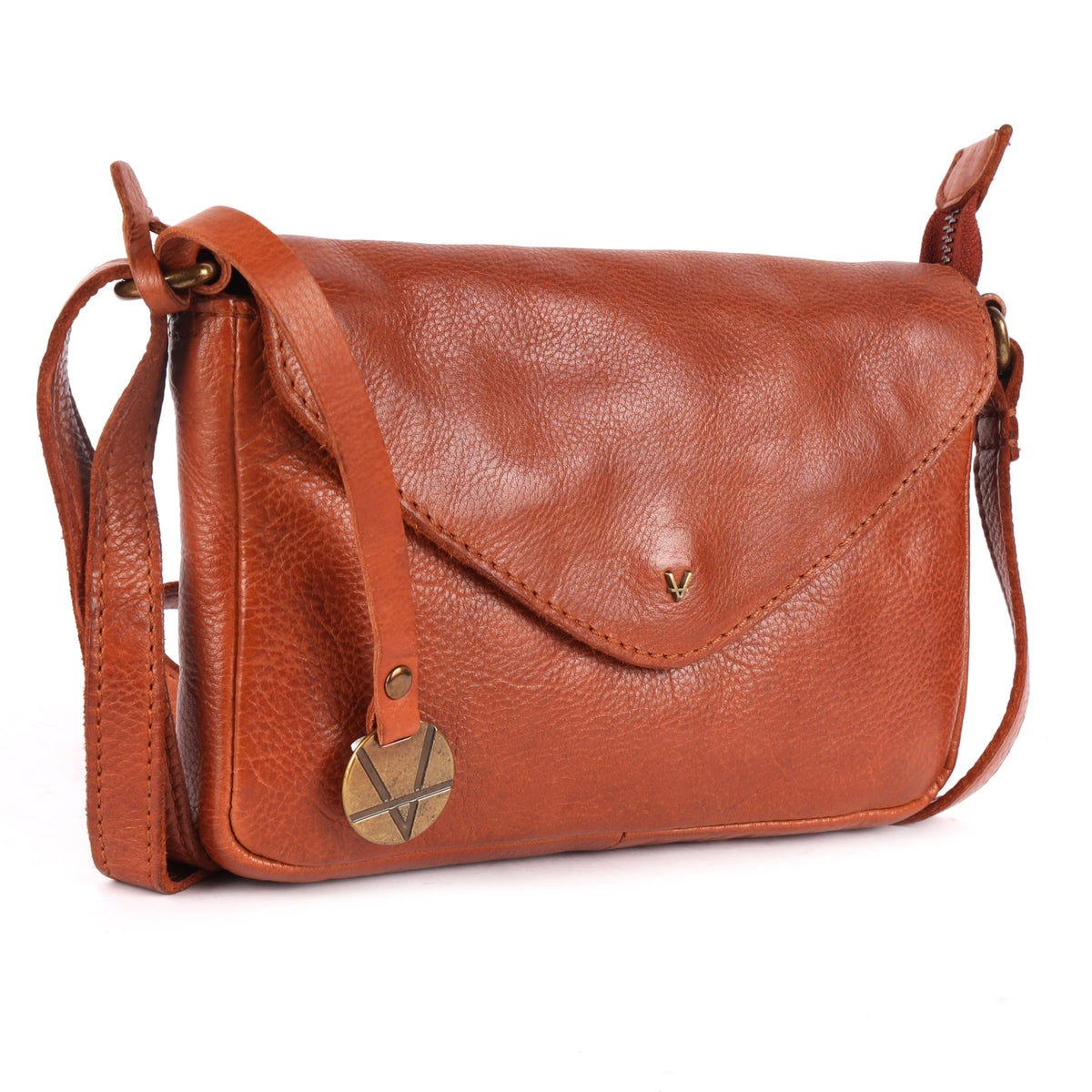 Italian Leather Small Crossbody Sling Bag Y879243