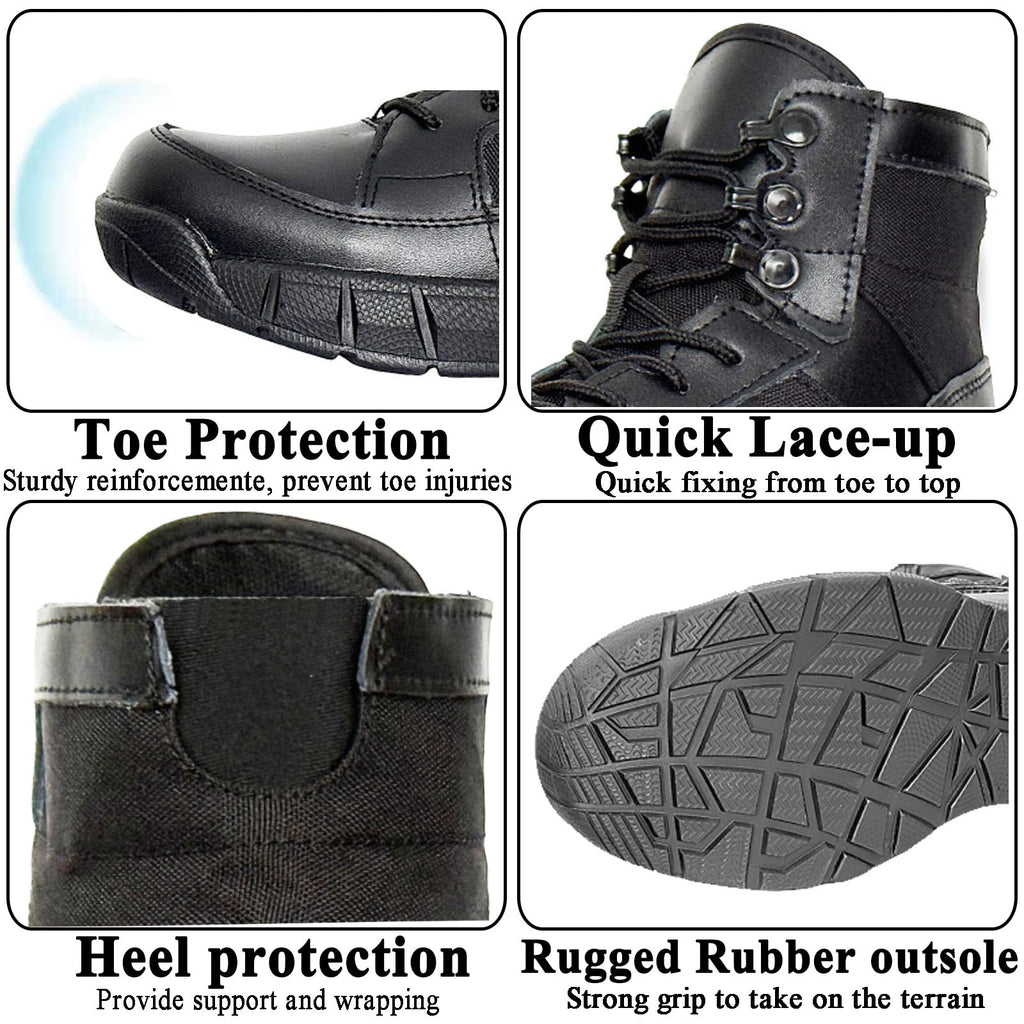 6 Inch Lightweight Tactical Combat Boots Coyote Military Hiking Shoes L160134