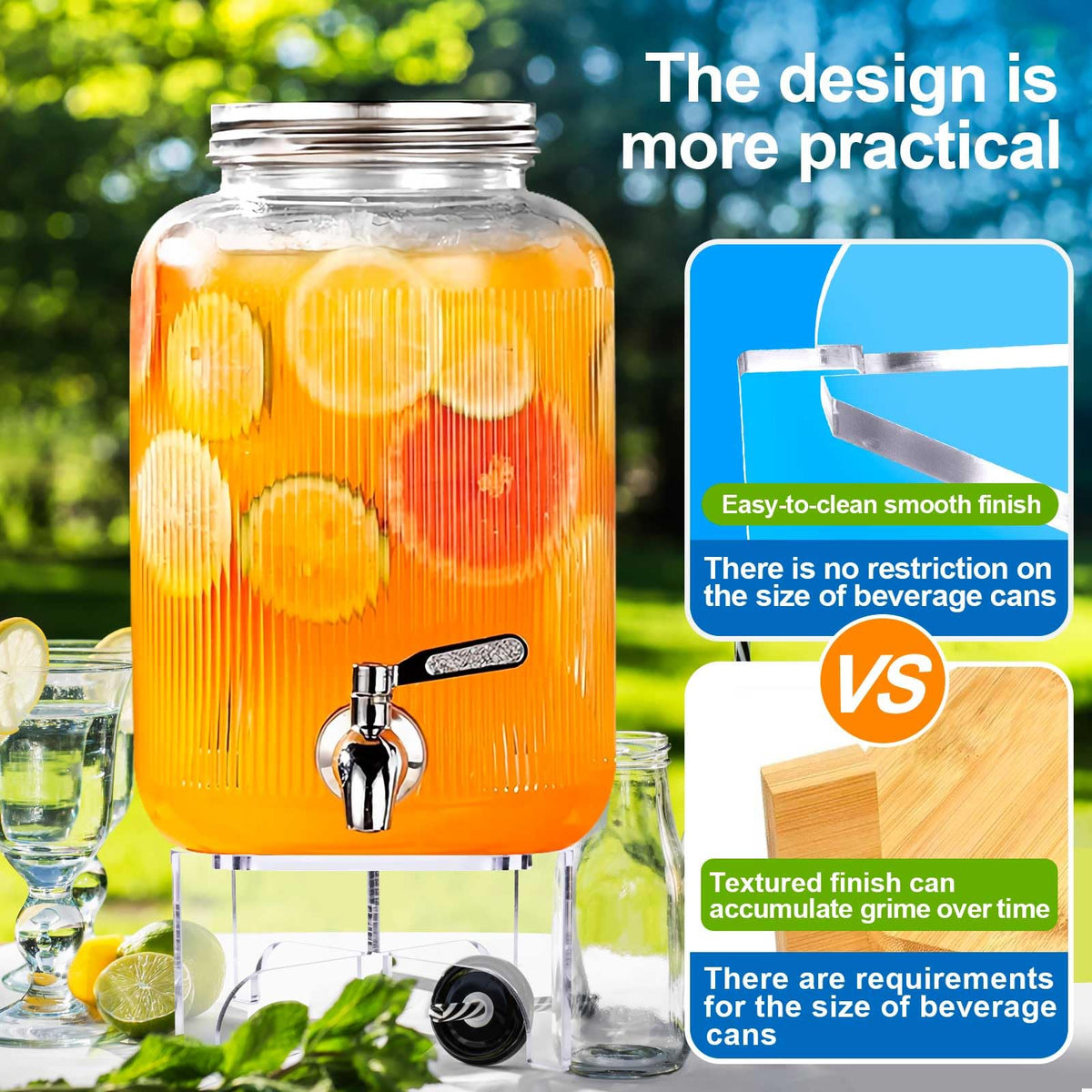 Acrylic Beverage Dispenser Stand I967872