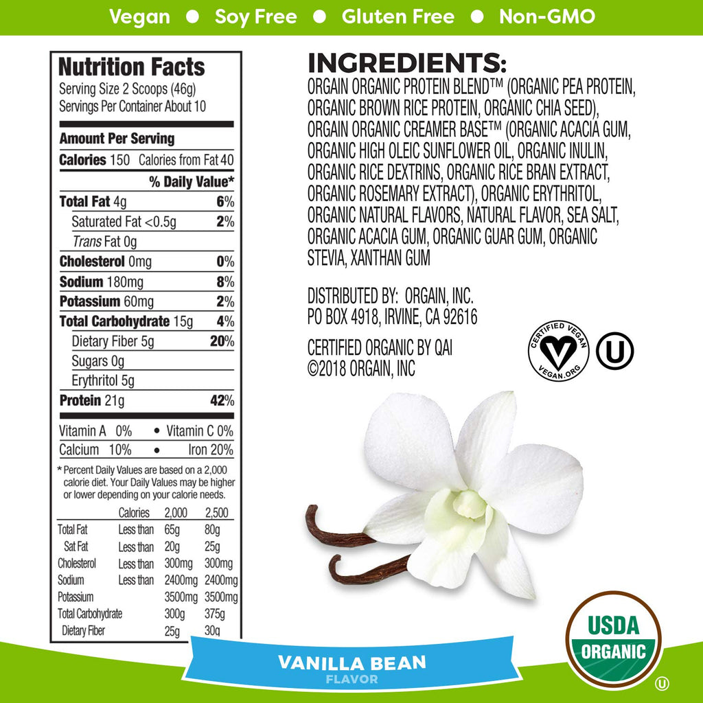 Organic Plant Based Protein Powder O996237