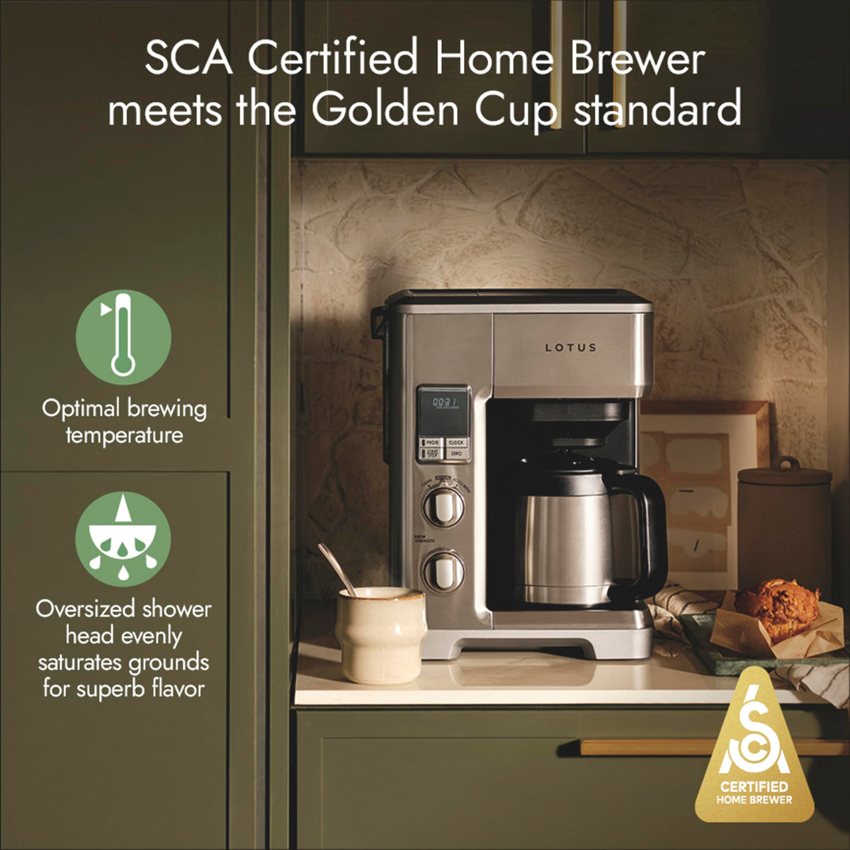 Programmable 10-Cup Stainless Steel Coffee Maker I743